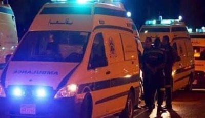 إصابة 11 شخصًا إثر انقلاب ميكروباص على الطريق الصحراوي بالبحيرة