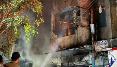 3 مصابين في حريق وحدة سكنية بالسويس