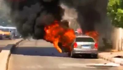 السيطرة على حريق سيارة ملاكي في قنا