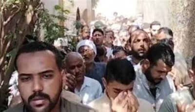 تشييع جثمان ملاحظ حركة القطارات المتوفى خلال تأدية عمله بالمنوفية في جنازة مهيبة