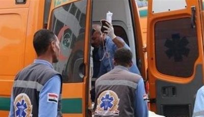إصابة 9 أشخاص إثر انقلاب سيارة ميكروباص بالفيوم