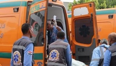 مصرع شخص وإصابة 3 آخرين في حادث انقلاب سيارة ملاكي بالمنيا