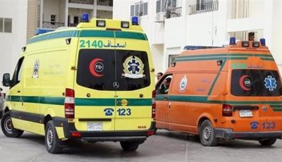 إصابة 16 شخصًا إثر انقلاب سيارة سوزوكي على طريق أسيوط الغربي بالفيوم