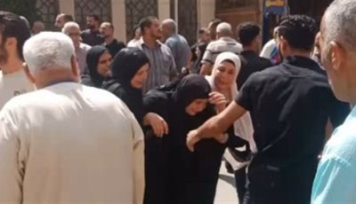 انهيار أسرة رحمة طالبة التمريض ضحية حادث العوايد بالإسكندرية خلال تشييع جثمانها| بث مباشر