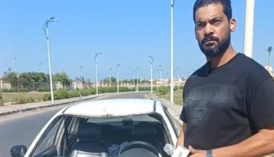 سائق يستغيث بعد دهس «عجل» سيارته ببورسعيد: مصدر رزقي الوحيد ومش عارف هعيش إزاي