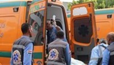 إصابة 10 أشخاص إثر حادث انقلاب سيارة ربع نقل في الوادي الجديد