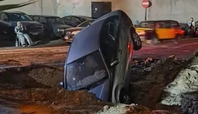 محافظة الإسكندرية تعوض صاحبة سيارة سقطت في هبوط أرضي بالإسكندرية