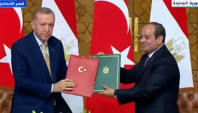 الرئيسان السيسي وأردوغان يؤكدان ضرورة إنهاء الكارثة الإنسانية في غزة