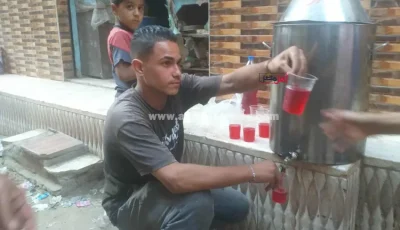 بتوزيع الشربات والحلوى والعصائر… أهالي محلة أبو علي بكفر الشيخ يحتفلون بالمولد النبوي الشريف (صور)