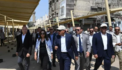 رئيس الوزراء يتابع الموقف التنفيذي لأعمال مشروع تطوير سوق العتبة بوسط القاهرة