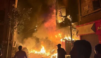 بـ الاسماء.. تزايد أعداد المصابين إلى 7 أشخاص في حريق منزل و3 محلات تجارية بسوهاج