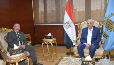 محافظ الغربية يستقبل رئيس الجامعة التكنولوجية بسمنود لمناقشة سبل التعاون المشترك