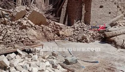 انهيار منزل مهجور في سوهاج دون خسائر بشرية