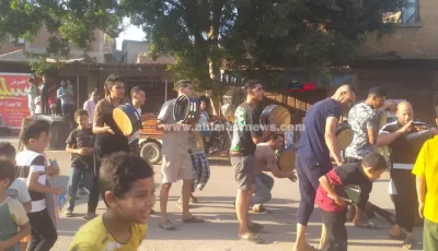 على أنغام الدُف… دورة المولد تجوب شوارع قرية محلة أبو علي بكفر الشيخ للاحتفال بالمولد النبوي (صور)