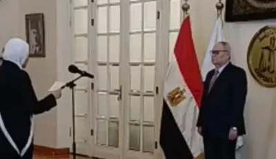 أول دفعة قاضيات في تاريخ مجلس الدولة يؤدين اليمين أمام رئيس المجلس