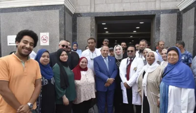 محافظ بورسعيد يفتتح 14 سرير عناية مركزة بمستشفى الصدر