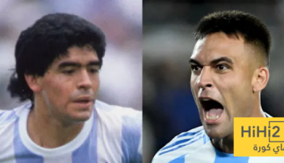 مارتينيز يتخطى مارادونا في ترتيب هدافين الأرجنتين