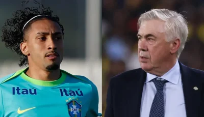 في ظل الظروف الصعبة… ماذا قال أنشيلوتي عن إمكانية مشاركة رافينيا ضد بوليفيا؟