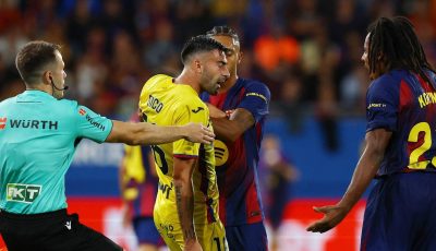 اشتباكات بين لاعبي برشلونة وخيتافي والسبب..؟!