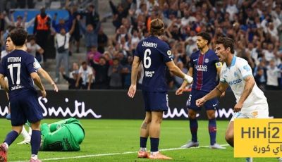 احصائيات مباراة باريس و مارسيليا في الشوط الأول