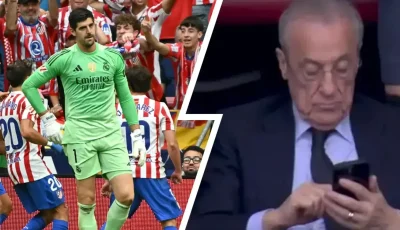 شاهد بالصور.. تحول كبير في رد فعل بيريز أمام أتلتيكو!